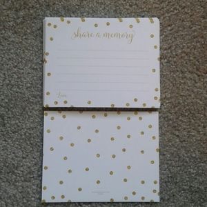 "Share a Memory" note cards